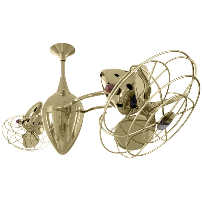 Ar Ruthiane 3-Speed AC 46" Ceiling Fan in Polished Brass with Polished Brass blades Ar Ruthiane 3-Speed AC 46" Ceiling Fan in Polished Brass with Polished Brass blades