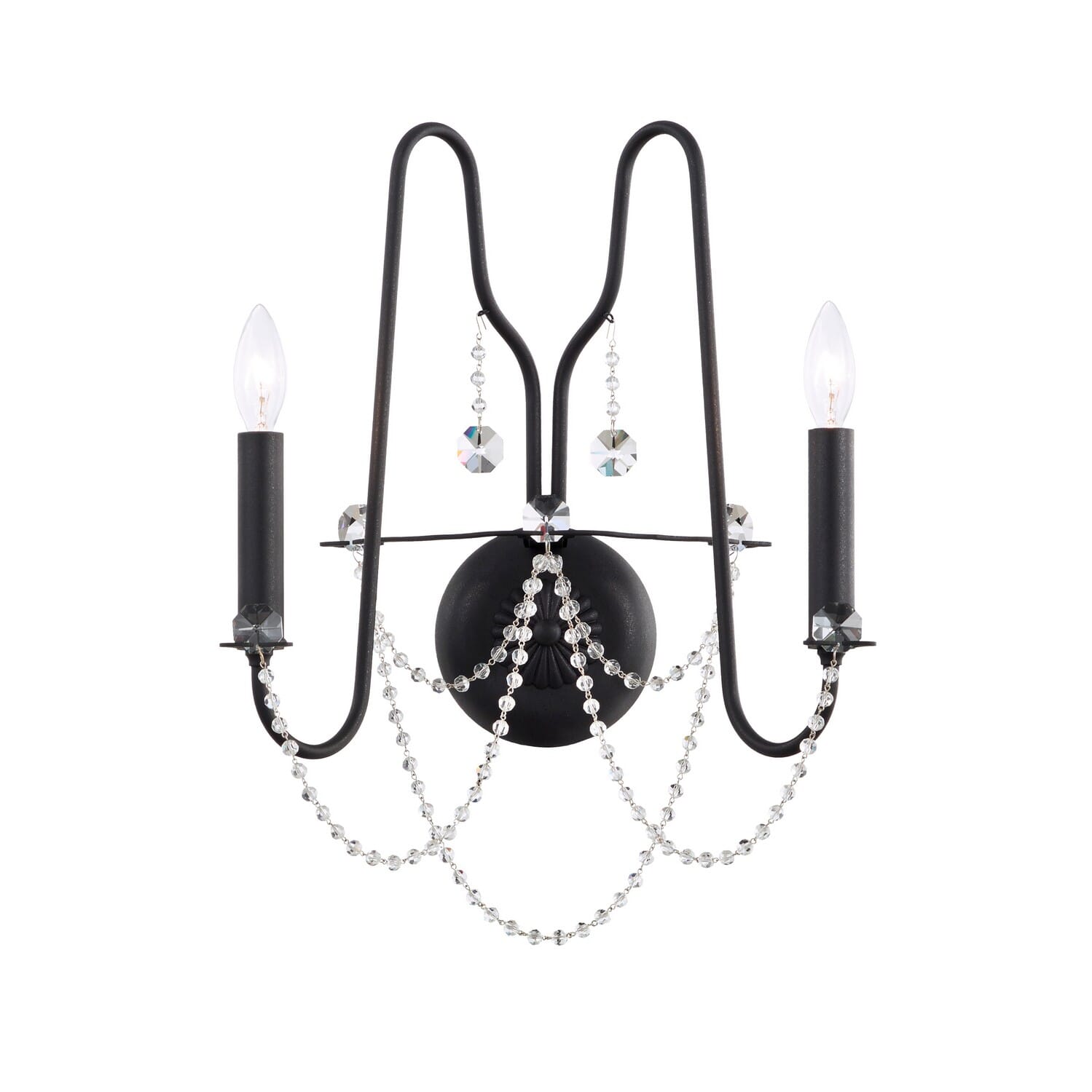 Esmery 2-Light Wall Sconce in White