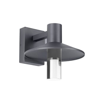 Tech Ash 10" Outdoor Wall Light in Charcoal