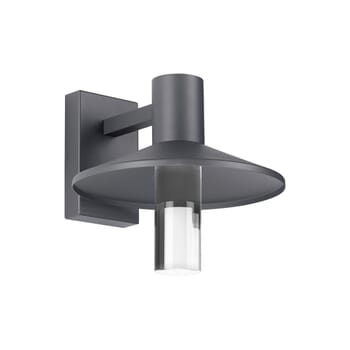 Tech Ash 12" Outdoor Wall Light in Charcoal