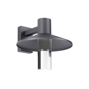 Tech Ash 14" Outdoor Wall Light in Charcoal