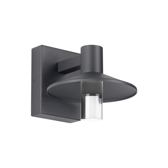 Tech Ash 8" Outdoor Wall Light in Charcoal Tech Ash 8" Outdoor Wall Light in Charcoal