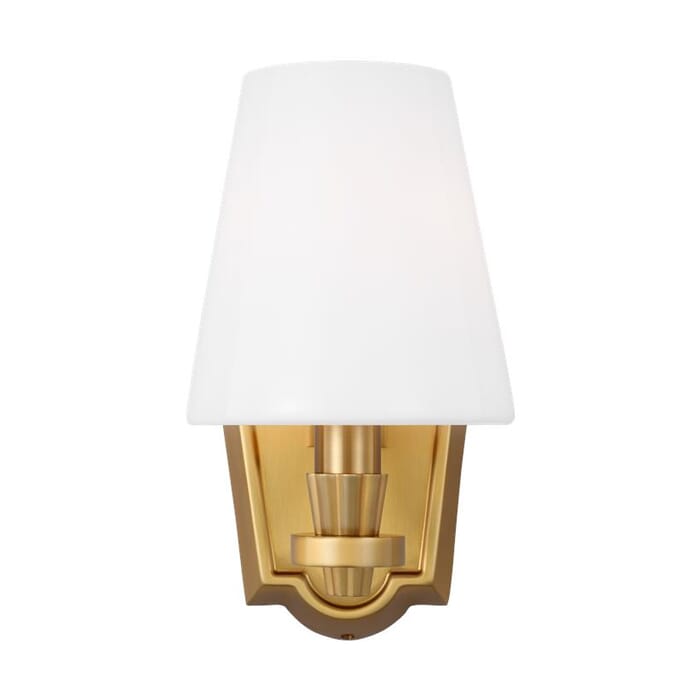 Generation Lighting Paisley Bathroom Vanity Light in Burnished Brass by Alexa Hampton Generation Lighting Paisley Bathroom Vanity Light in Burnished Brass by Alexa Hampton