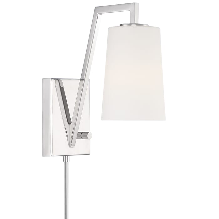 Crystorama Avon Wall Sconce in Polished Nickel Crystorama Avon Wall Sconce in Polished Nickel