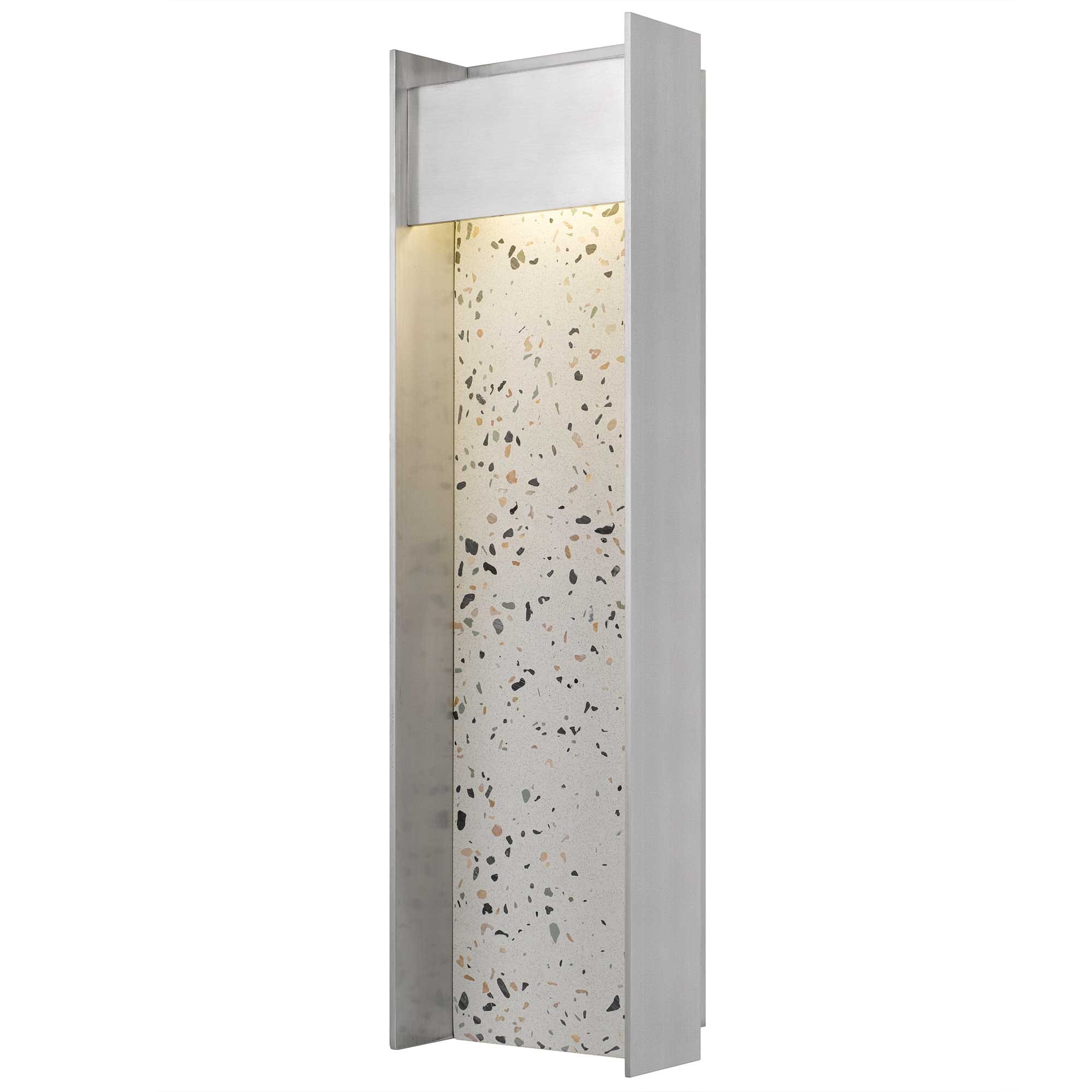 Alteck Terrazzo Wall Sconce in Brushed Aluminum