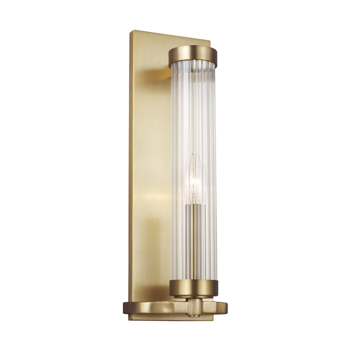 Generation Lighting Demi Bathroom Vanity Light in Burnished Brass by Alexa Hampton Generation Lighting Demi Bathroom Vanity Light in Burnished Brass by Alexa Hampton