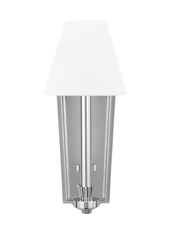 Generation Lighting Paisley Wall Sconce in Polished Nickel by Alexa Hampton