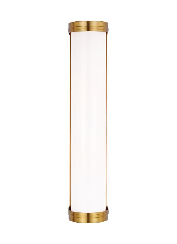 Generation Lighting Ifran 2-Light Bathroom Vanity Light in Burnished Brass by Alexa Hampton