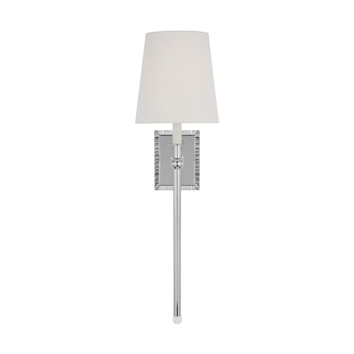 Baxley 1-Light Wall Sconce in Polished Nickel Baxley 1-Light Wall Sconce in Polished Nickel