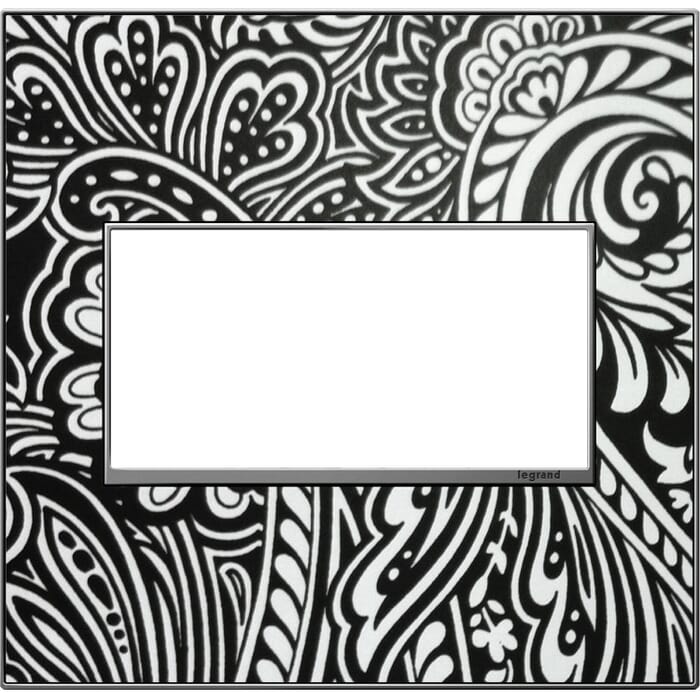 LeGrand adorne Custom Wall Plate 2 Opening Magnesium Trim LeGrand adorne Custom Wall Plate 2 Opening Magnesium Trim