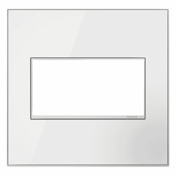 LeGrand adorne Mirror White-on-White 2 Opening Wall Plate LeGrand adorne Mirror White-on-White 2 Opening Wall Plate