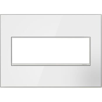 LeGrand adorne Mirror White 3 Opening Wall Plate