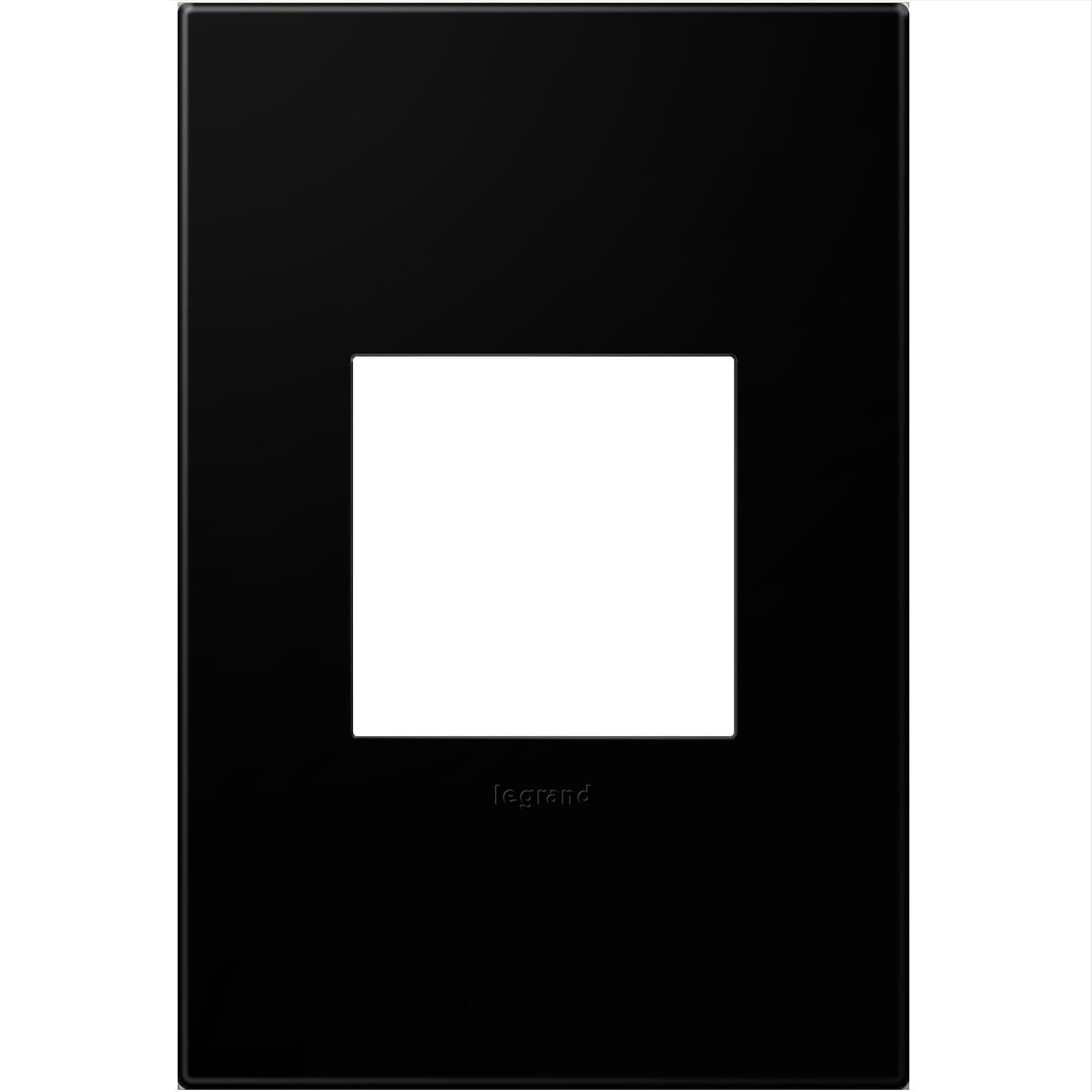 LeGrand adorne Black Ink 1 Opening Wall Plate
