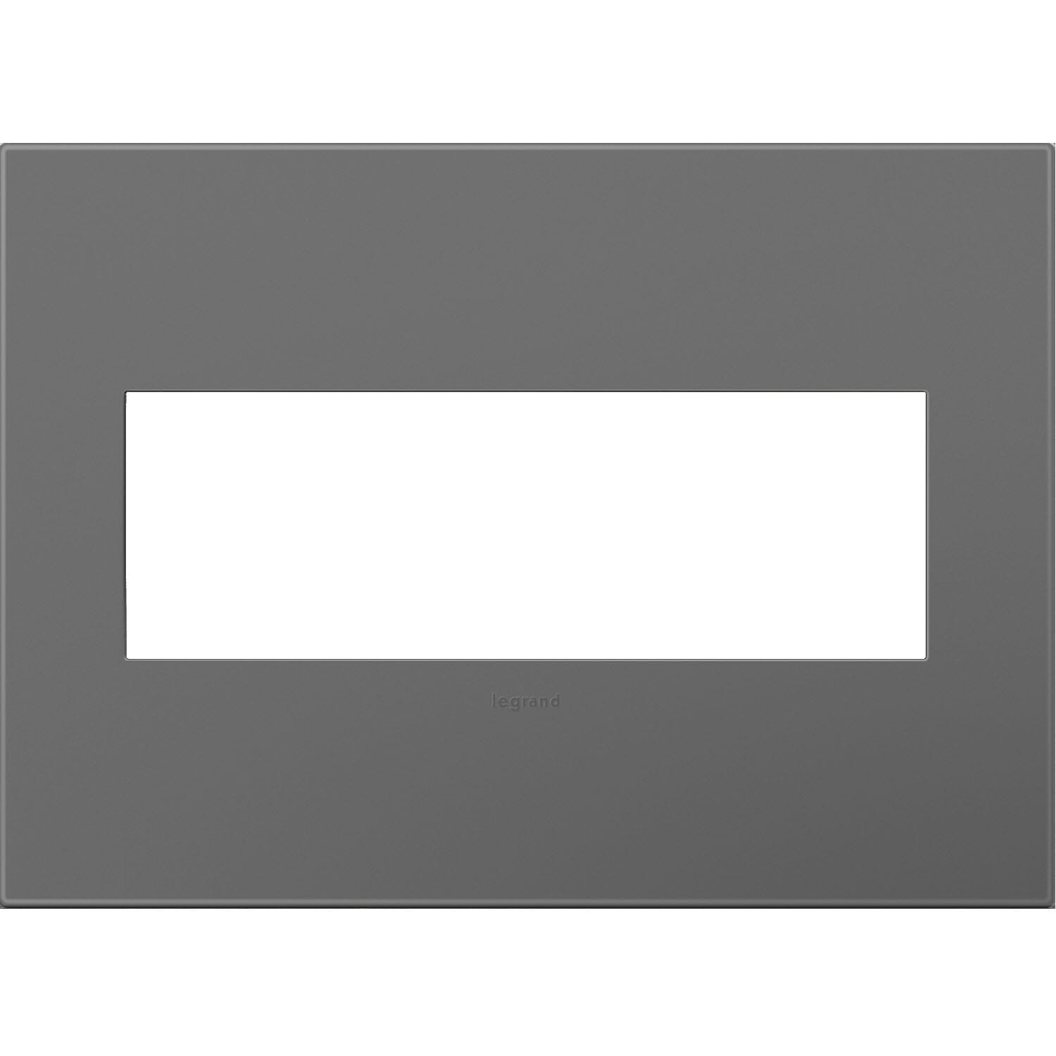 LeGrand adorne Magnesium 3 Opening Wall Plate