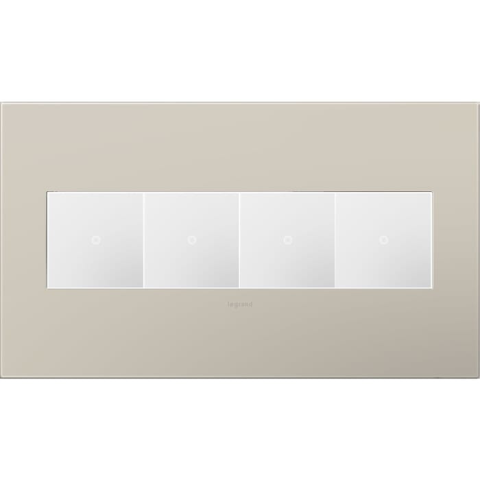 LeGrand adorne Greige 4 Opening Wall Plate LeGrand adorne Greige 4 Opening Wall Plate