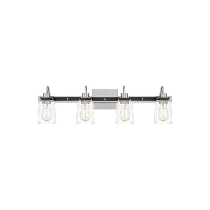 Quoizel Axel 4-Light Bathroom Vanity Light in Brushed Nickel Quoizel Axel 4-Light Bathroom Vanity Light in Brushed Nickel