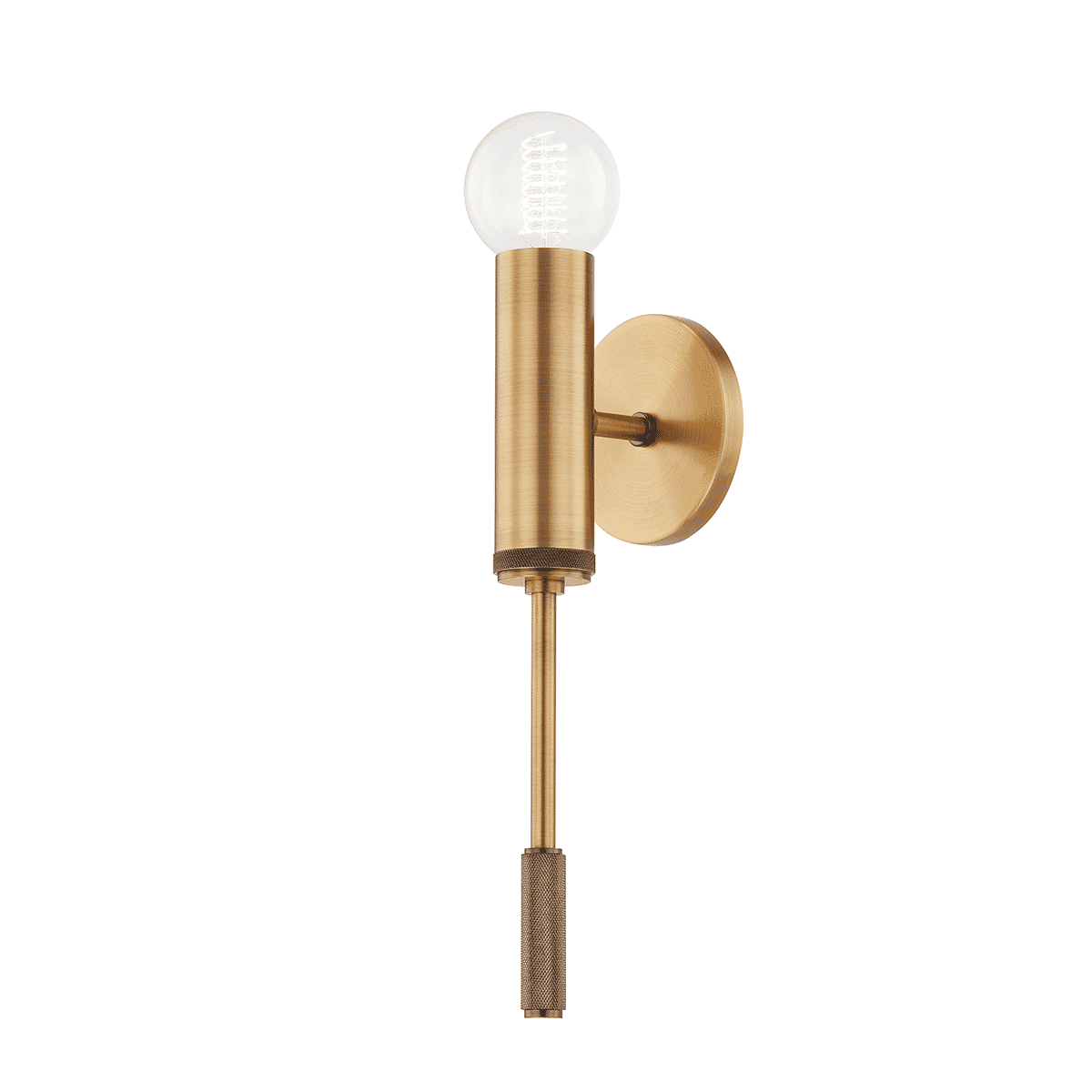 Chino 1-Light Wall Sconce in Patina Brass