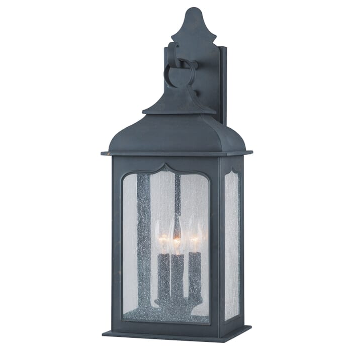 Troy Henry Street 3-Light 23" Outdoor Wall Light in Colonial Iron Troy Henry Street 3-Light 23" Outdoor Wall Light in Colonial Iron