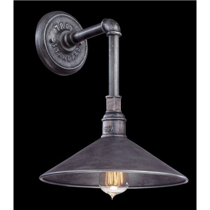 Troy Toledo 15" Outdoor Wall Light in Old Silver Troy Toledo 15" Outdoor Wall Light in Old Silver