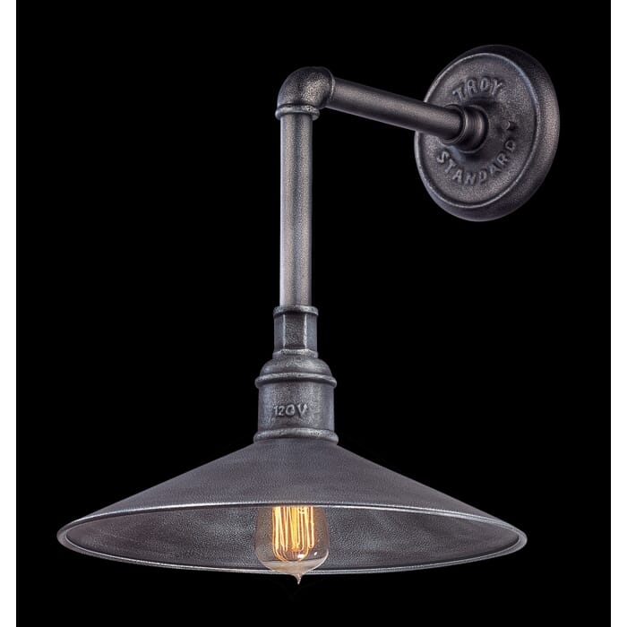 Troy Toledo 17" Outdoor Wall Light in Old Silver Troy Toledo 17" Outdoor Wall Light in Old Silver