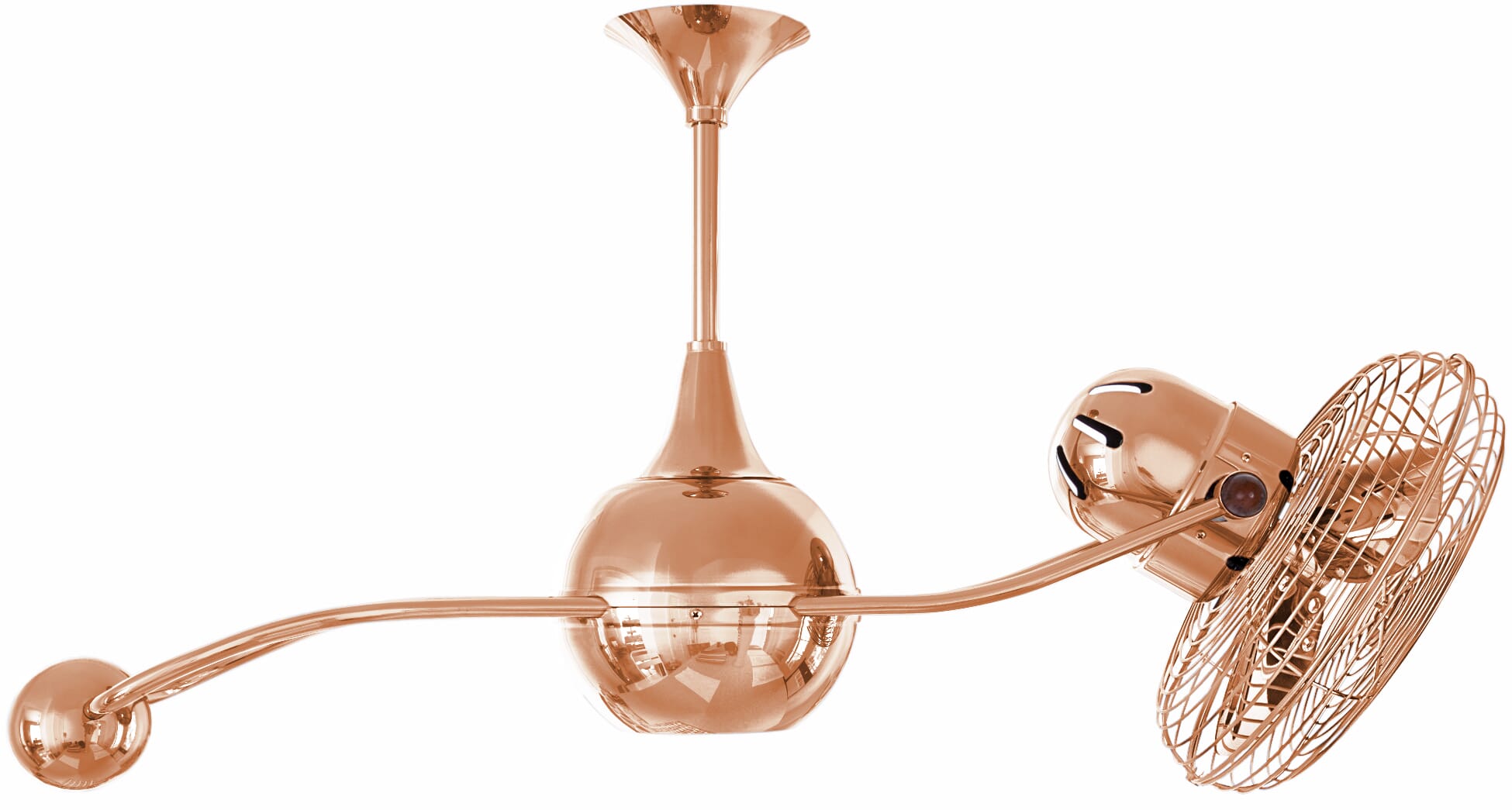 Brisa 2000 3-Speed AC 39" Ceiling Fan in Polished Copper with Polished Copper blades