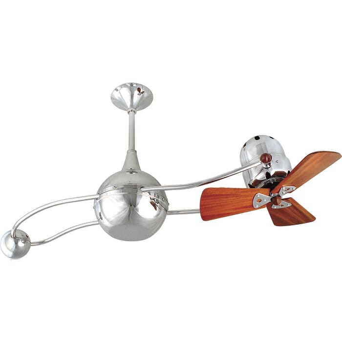 Brisa 2000 3-Speed AC 40" Ceiling Fan in Polished Chrome with Mahogany blades Brisa 2000 3-Speed AC 40" Ceiling Fan in Polished Chrome with Mahogany blades