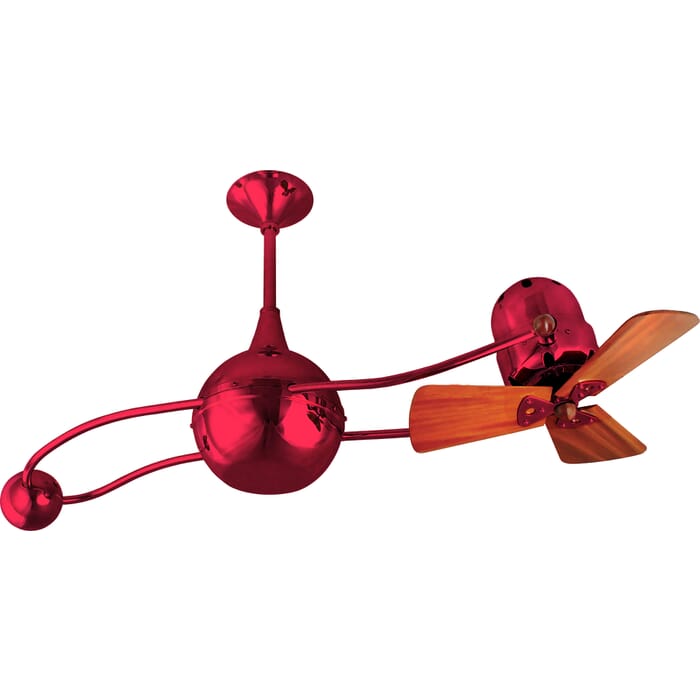 Brisa 2000 3-Speed AC 40" Ceiling Fan in Red with Mahogany blades Brisa 2000 3-Speed AC 40" Ceiling Fan in Red with Mahogany blades