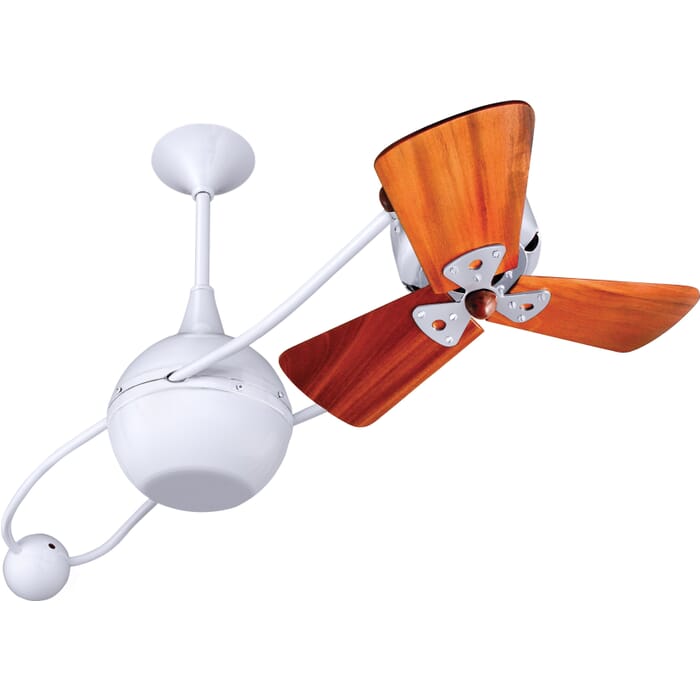 Brisa 2000 3-Speed AC 40" Ceiling Fan in Gloss White with Mahogany blades Brisa 2000 3-Speed AC 40" Ceiling Fan in Gloss White with Mahogany blades