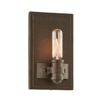 Troy Pike Place 7" Wall Sconce in Shipyard Bronze
