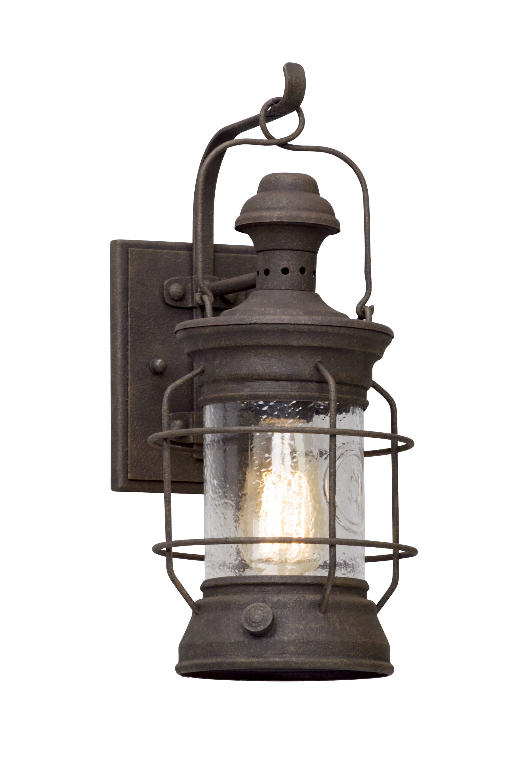 Troy Atkins 16" Outdoor Wall Light in Centennial Rust