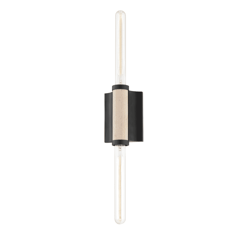 Photos - Chandelier / Lamp Troy Lighting Troy Cruiz 2-Light Wall Sconce in Soft Black B6702-SBK