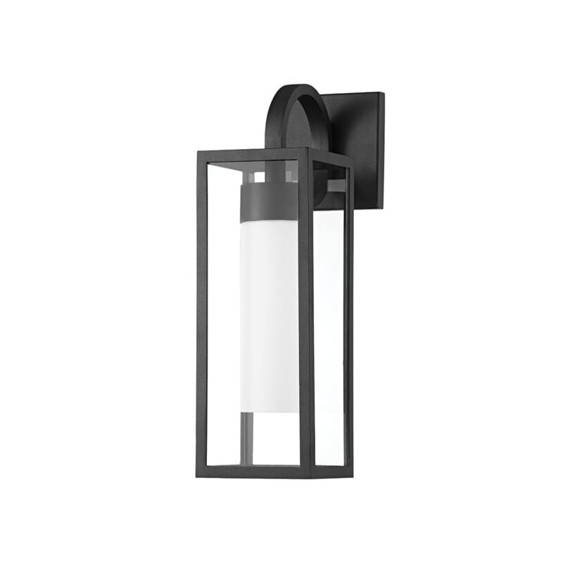 Pax 1-Light Outdoor Wall Sconce in Texture Black