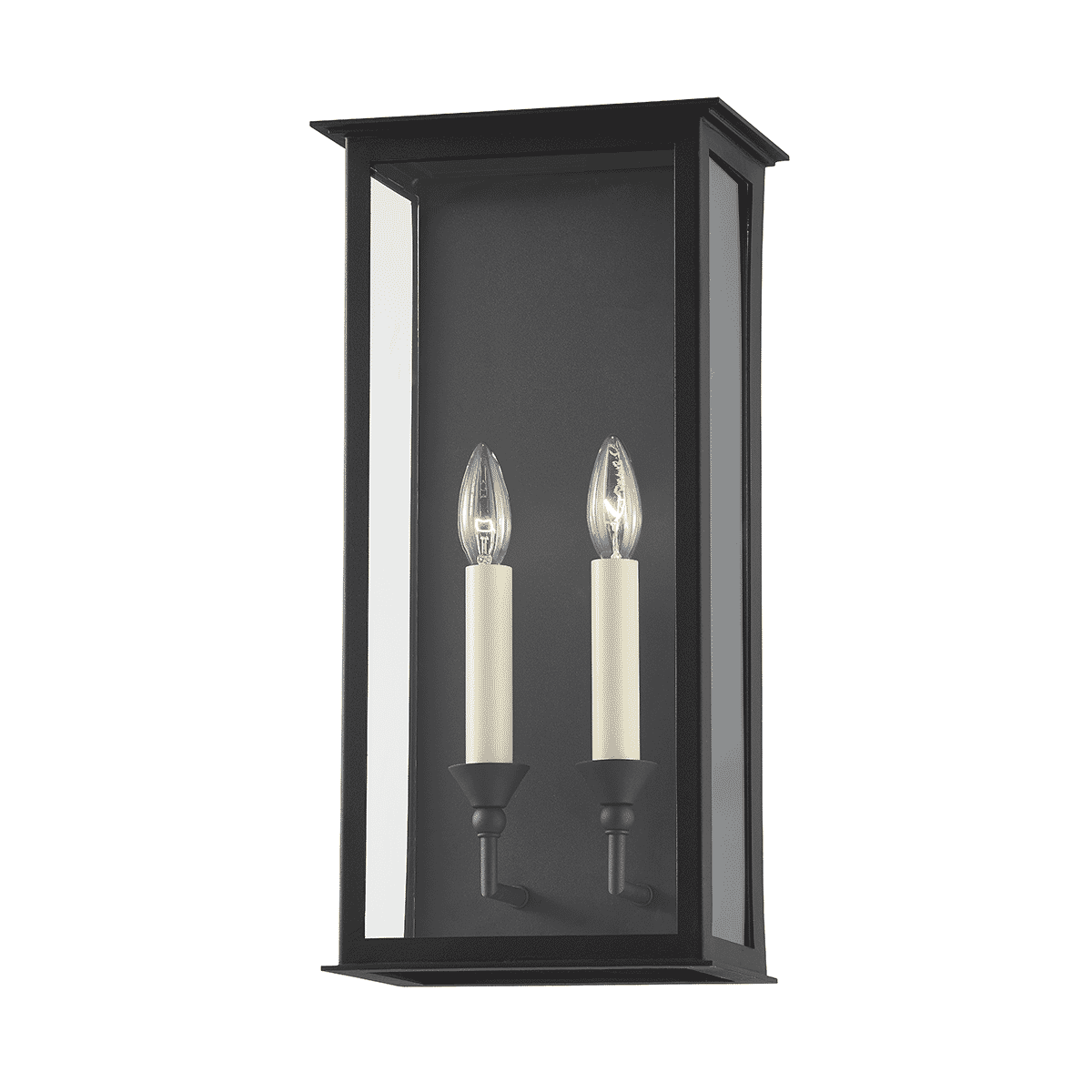 Chauncey Exterior Wall Sconce in Textured Black