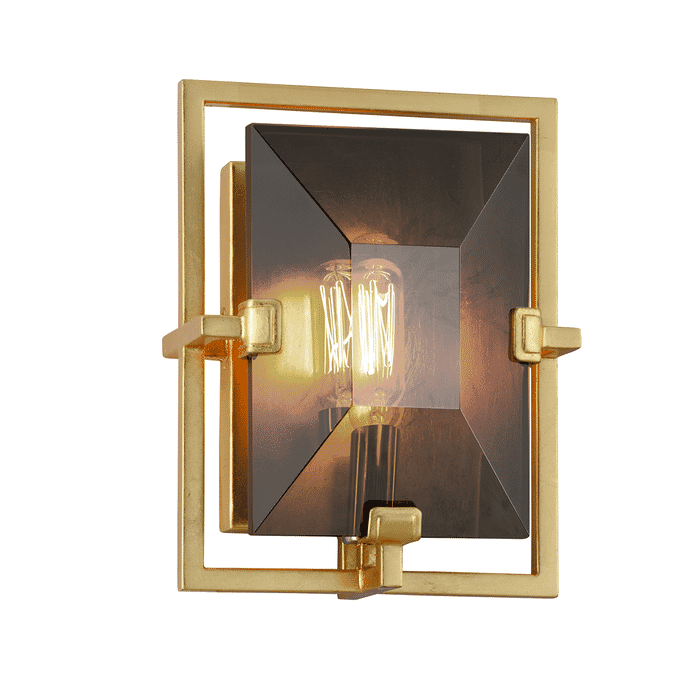 Troy Prism 9" Wall Sconce in Gold Leaf Troy Prism 9" Wall Sconce in Gold Leaf
