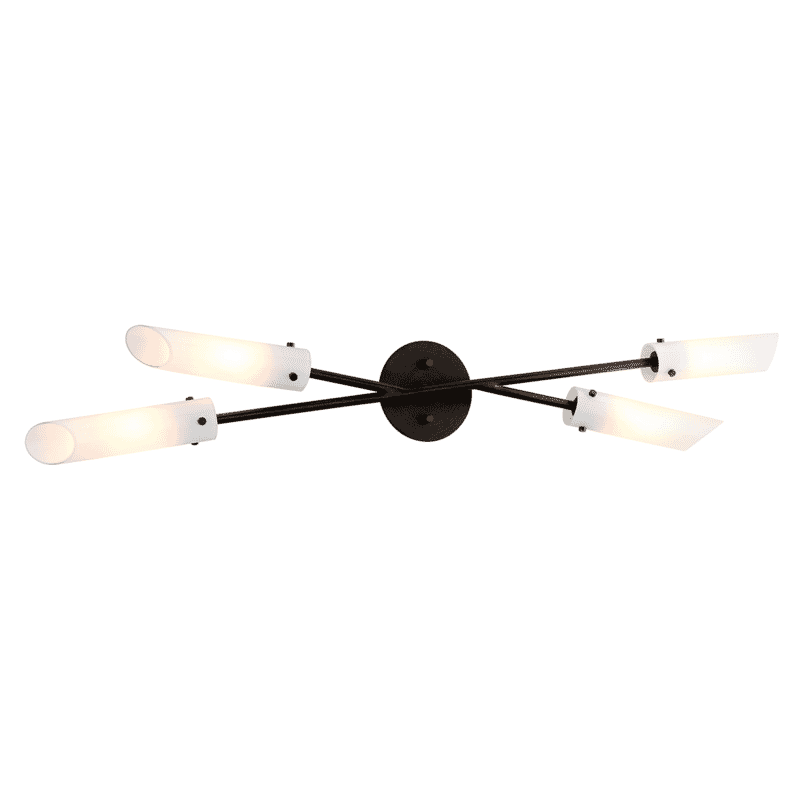 Troy High Line 4-Light Wall Sconce in Dark Bronze