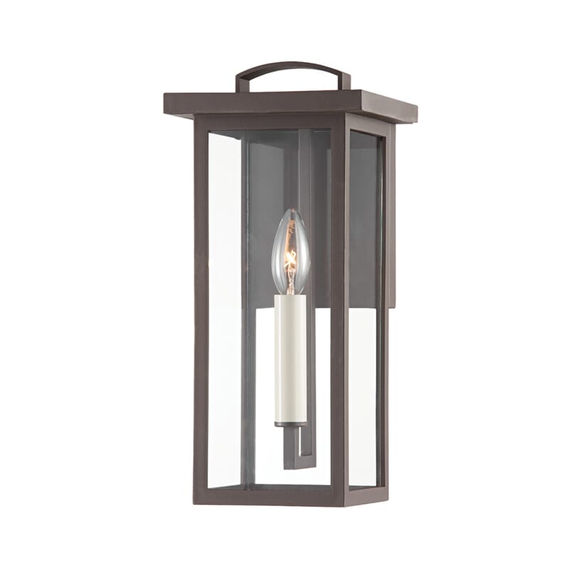 Textured Bronze One Light Outdoor Wall Sconce from the Eden Collection