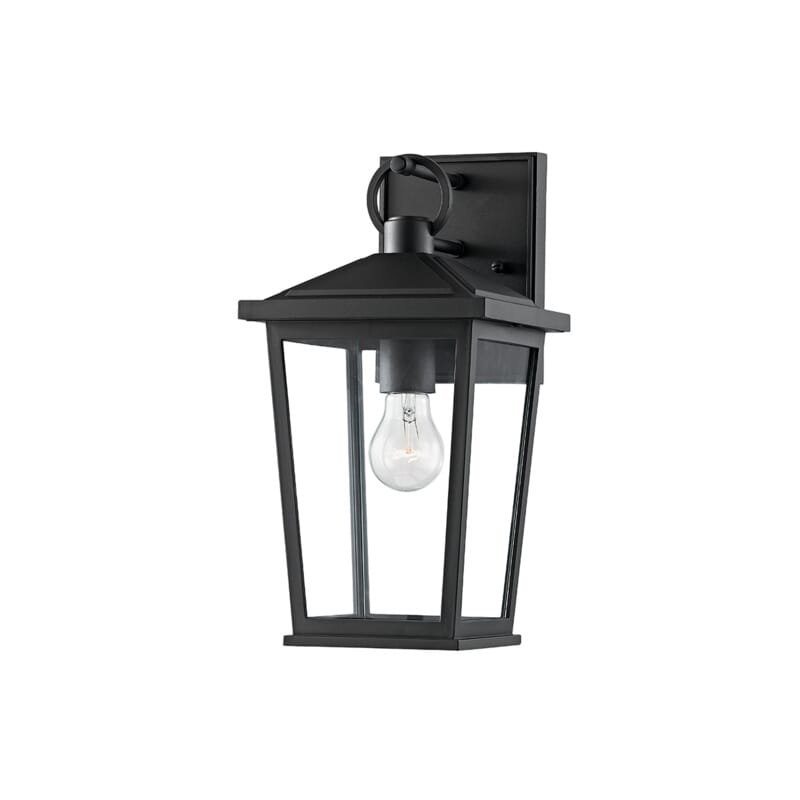 Soren 1-Light Outdoor Wall Sconce in Texture Black