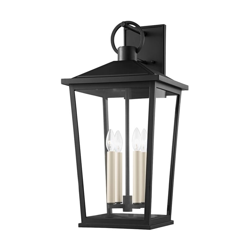 Soren 4-Light Outdoor Wall Sconce in Texture Black