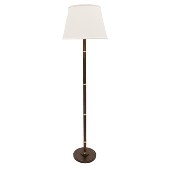 House of Troy Barton 65" Floor Lamp in Chestnut Bronze with Satin Brass