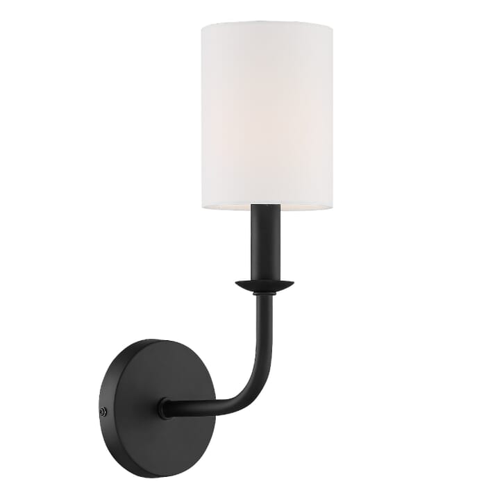 Crystorama Bailey Wall Sconce in Matte Black Crystorama Bailey Wall Sconce in Matte Black