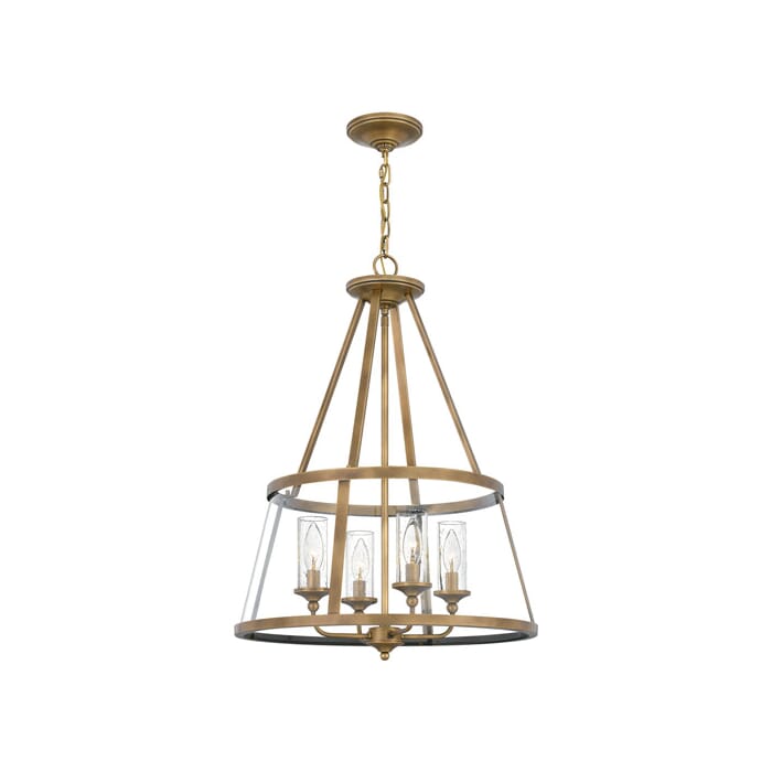 Quoizel Barlow 4-Light Pendant Light in Weathered Brass Quoizel Barlow 4-Light Pendant Light in Weathered Brass