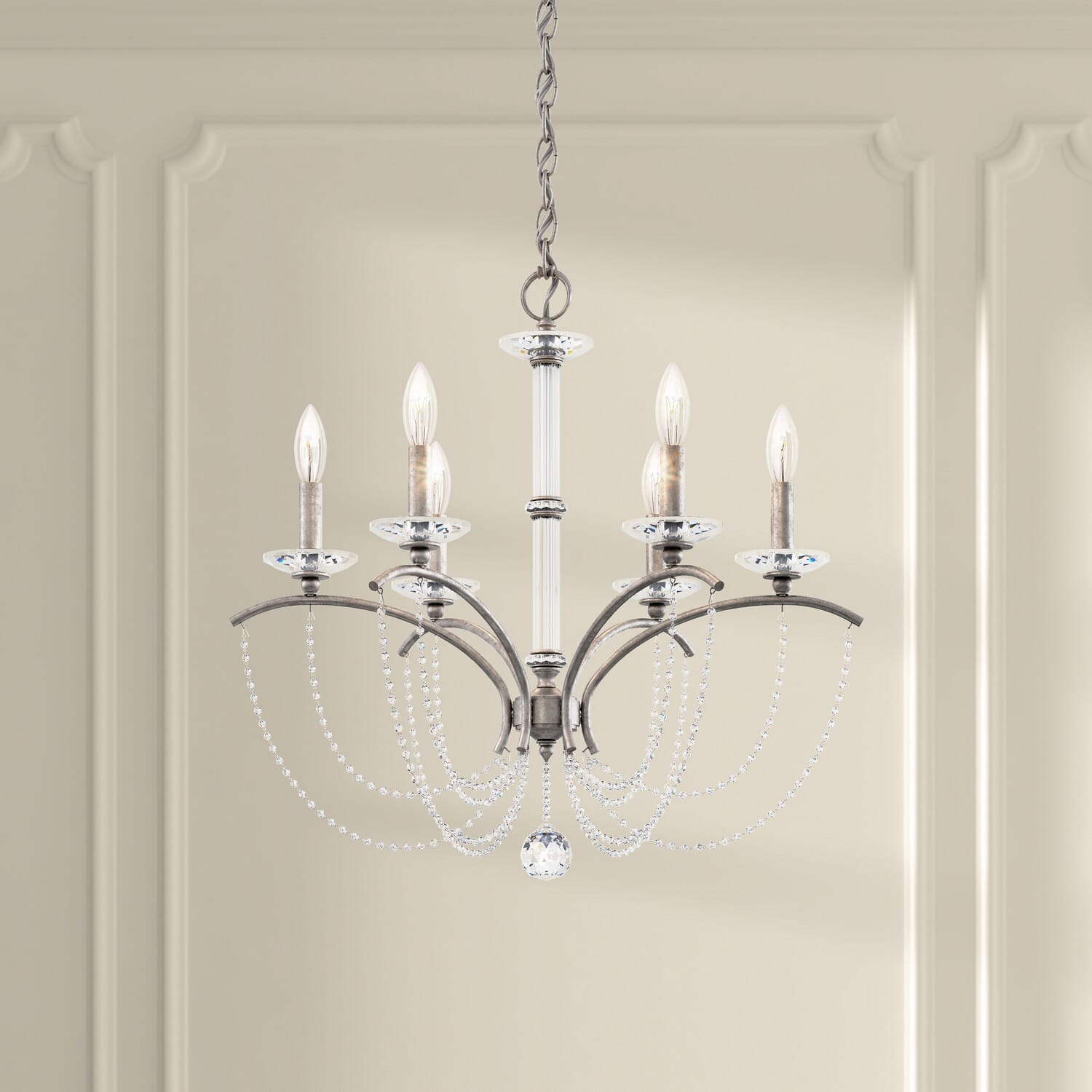Priscilla 6-Light Chandelier in Heirloom Gold