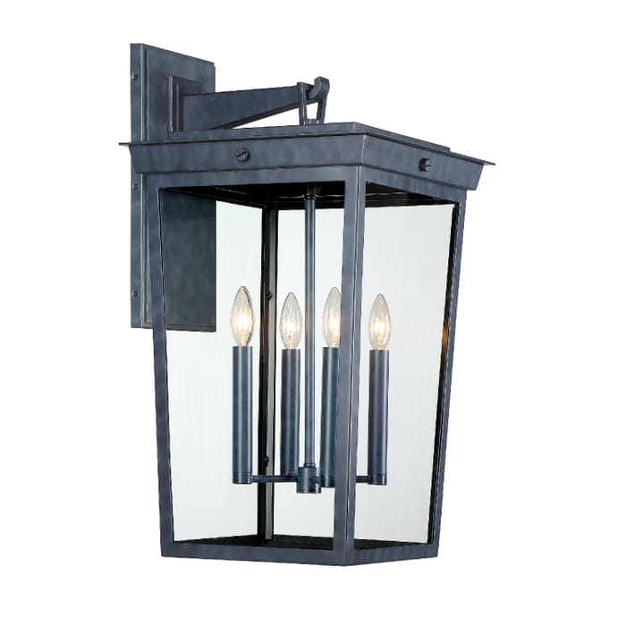 Crystorama Belmont 4-Light Outdoor Wall Light in Graphite Crystorama Belmont 4-Light Outdoor Wall Light in Graphite