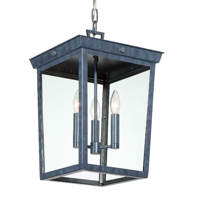 Crystorama Belmont 3-Light Outdoor Hanging Lantern in Graphite Crystorama Belmont 3-Light Outdoor Hanging Lantern in Graphite