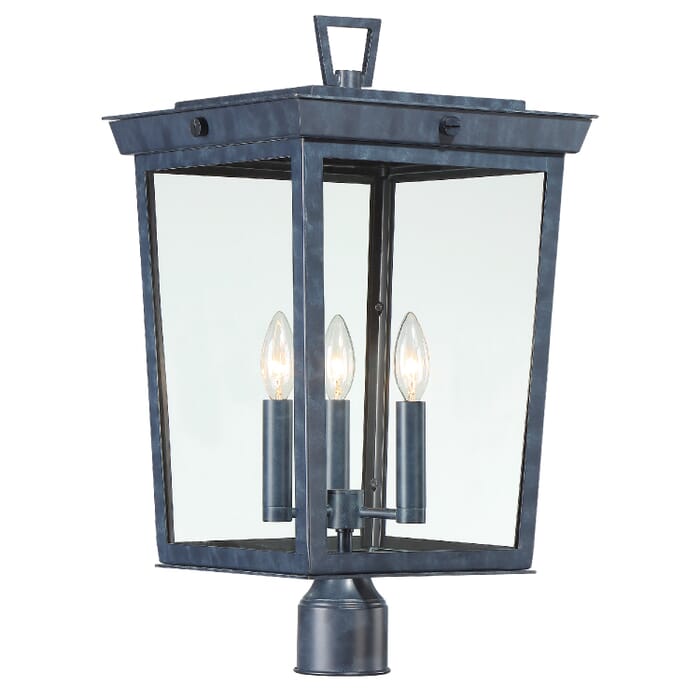 Crystorama Belmont 3-Light Outdoor Post Light in Graphite Crystorama Belmont 3-Light Outdoor Post Light in Graphite