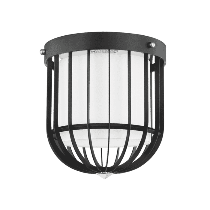 Hudson Valley Landon Ceiling Light in Polished Nickel and Black Hudson Valley Landon Ceiling Light in Polished Nickel and Black