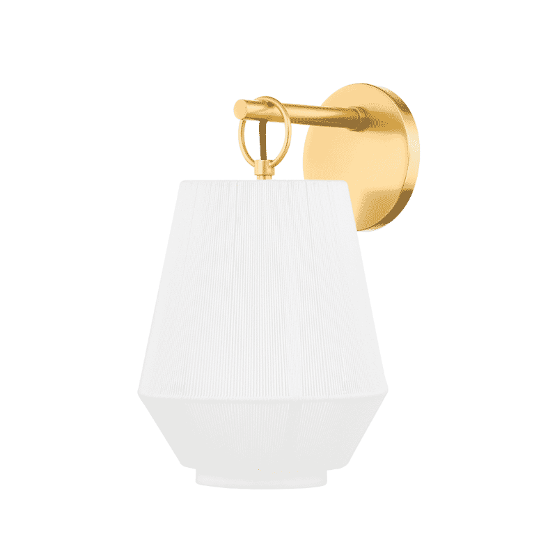 Hudson Valley Debi Wall Sconce in Aged Brass
