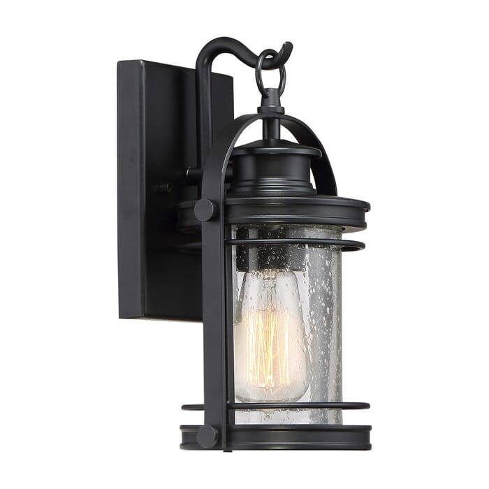 Quoizel Booker 7" Outdoor Hanging Light in Mystic Black Quoizel Booker 7" Outdoor Hanging Light in Mystic Black