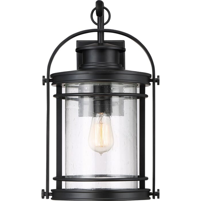 Quoizel Booker 11" Outdoor Hanging Light in Mystic Black Quoizel Booker 11" Outdoor Hanging Light in Mystic Black