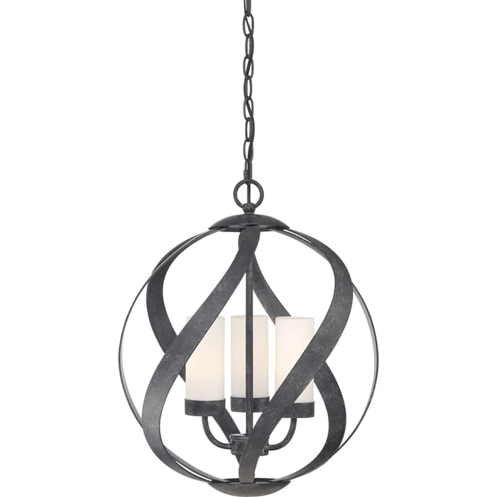 Quoizel Blacksmith 3-Light 16" Pendant Light in Old Black Finish Quoizel Blacksmith 3-Light 16" Pendant Light in Old Black Finish